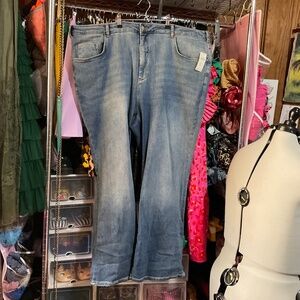 Anthropologie Pilcro the Icon flared jeans plus size 26W NWT light wash